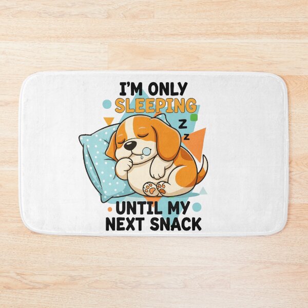 Item preview, Adorable Big-Headed Beagle Pup Loves Naps and Hilarious Typography Art designed and sold by Tong4130.