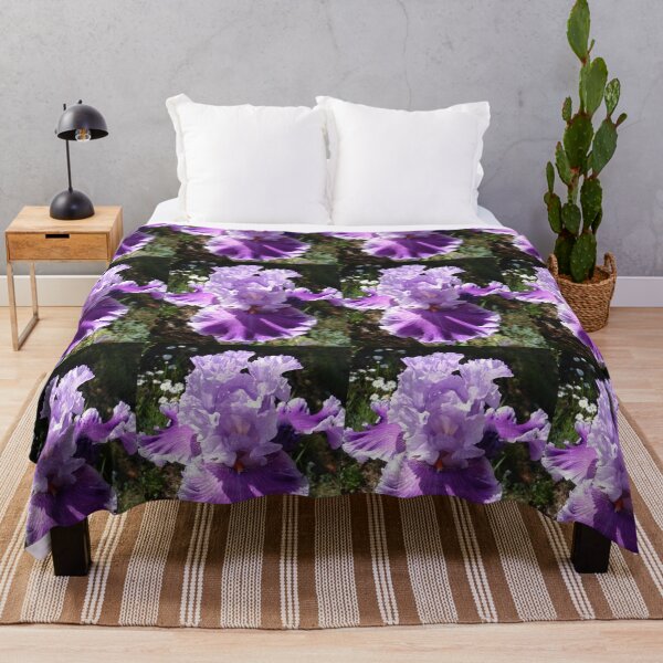 Item preview, Purple Iris Flower Garden Photo Lavender designed and sold by Sarah  Rajkotwala.