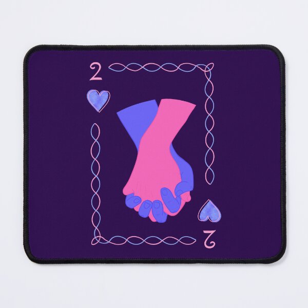 Item preview, Omnisexual 2 of Hearts holding hands designed and sold by EBParsley.