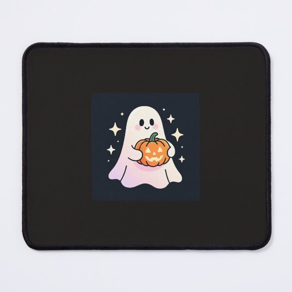 Item preview, cute ghost with stars and pumpkin designed and sold by RISE Creations.