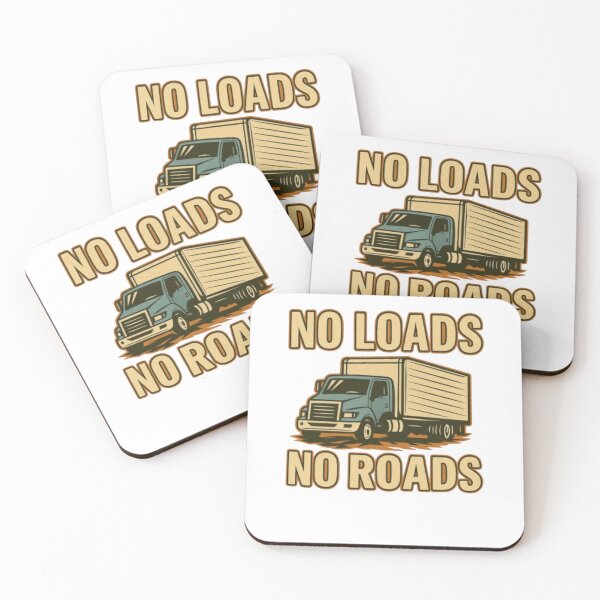 Item preview, No Loads No Roads Trucker Tee designed and sold by Cosmic Graphicz.