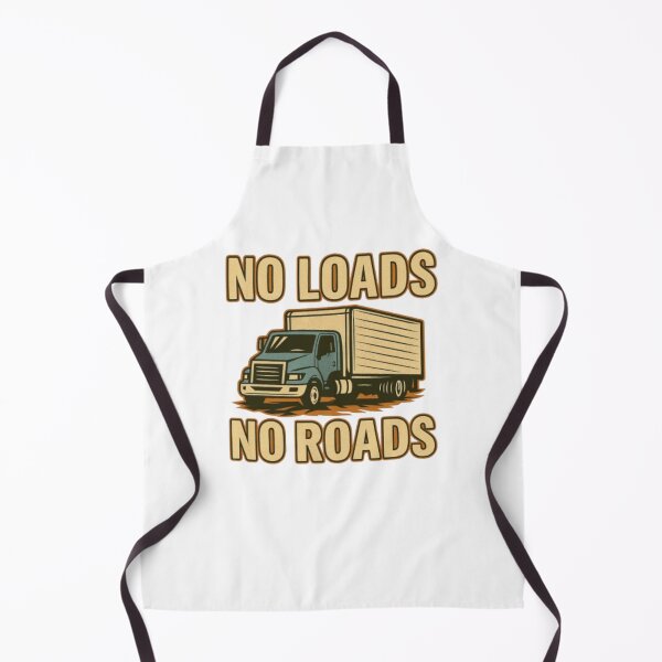 Item preview, No Loads No Roads Trucker Tee designed and sold by Cosmic Graphicz.