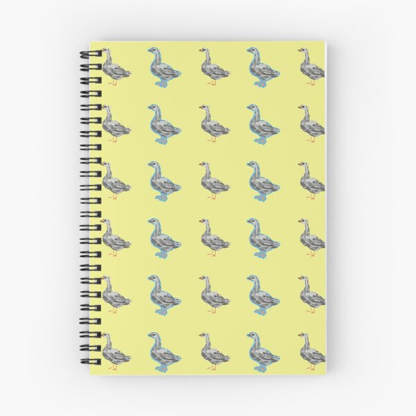 Item preview, Geese dipped in blue paint Goose Bird Yellow designed and sold by SpottedBadger.