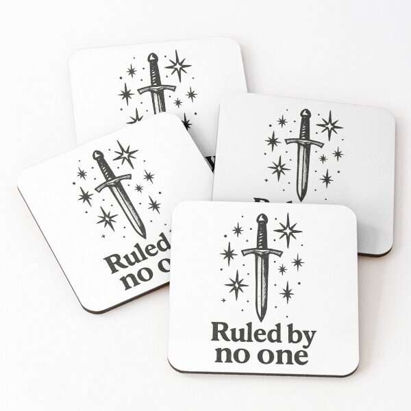 Item preview, Ruled by No One | Sword and Stars Independent Feminist Design designed and sold by inkoutninja.