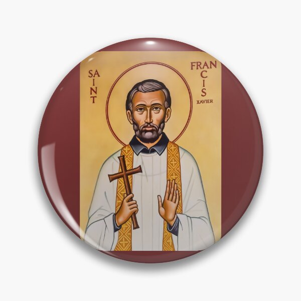 Artikelvorschau, Ikone des Heiligen Franz Xaver, eines Jesuiten-Missionars entworfen und verkauft von LINDA MCKUSICK.