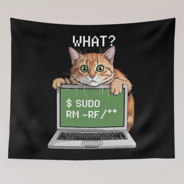 Item preview, Computer Science Meme Funny Cat designed and sold by waazwee6.