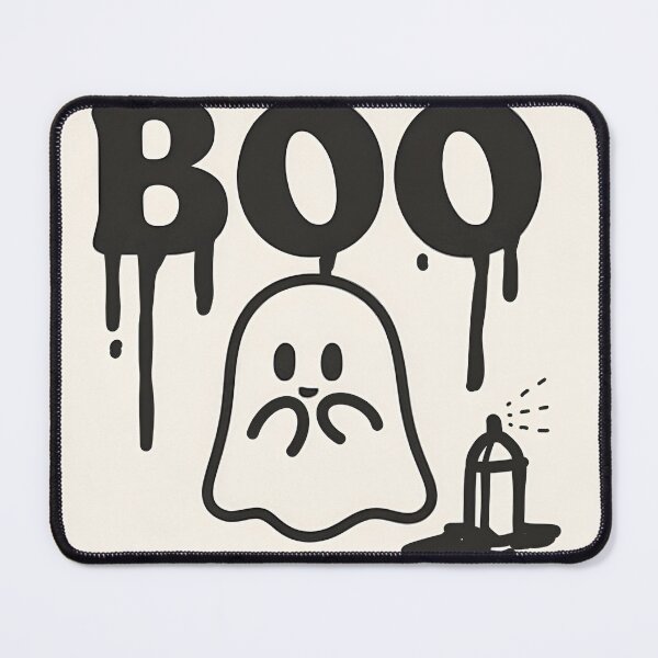Item preview, Cute Ghost Graffitiing Boo designed and sold by HeyHollyDays.