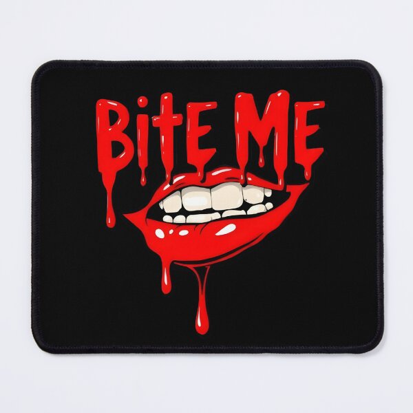 Item preview, Dripping Red Bite Me Lips - Halloween Sticker designed and sold by FestivityFinds.