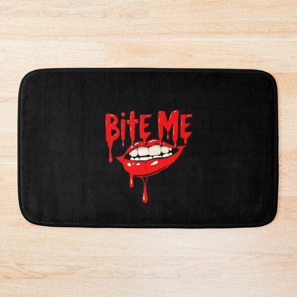 Item preview, Dripping Red Bite Me Lips - Halloween Sticker designed and sold by FestivityFinds.