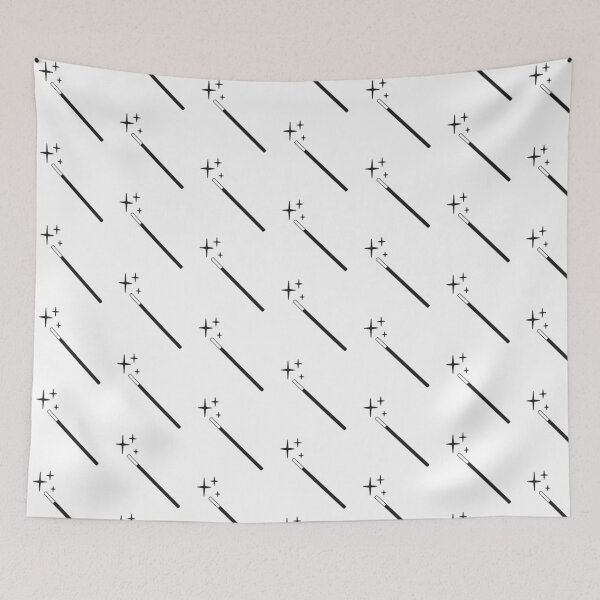Item preview, Magicians Wand With Black Stars Vector Graphic designed and sold by THP Creative.