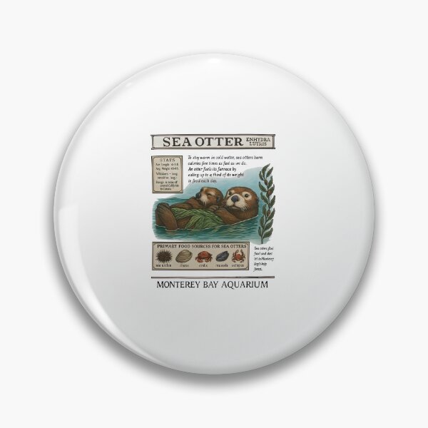 Item preview, Monterey Bay Aquarium Sea Otter Enhydra Lutris designed and sold by JaquelinDach.