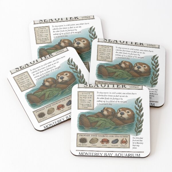 Item preview, Monterey Bay Aquarium Sea Otter Enhydra Lutris designed and sold by JaquelinDach.