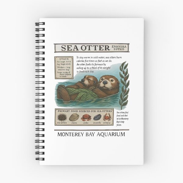Item preview, Monterey Bay Aquarium Sea Otter Enhydra Lutris designed and sold by JaquelinDach.