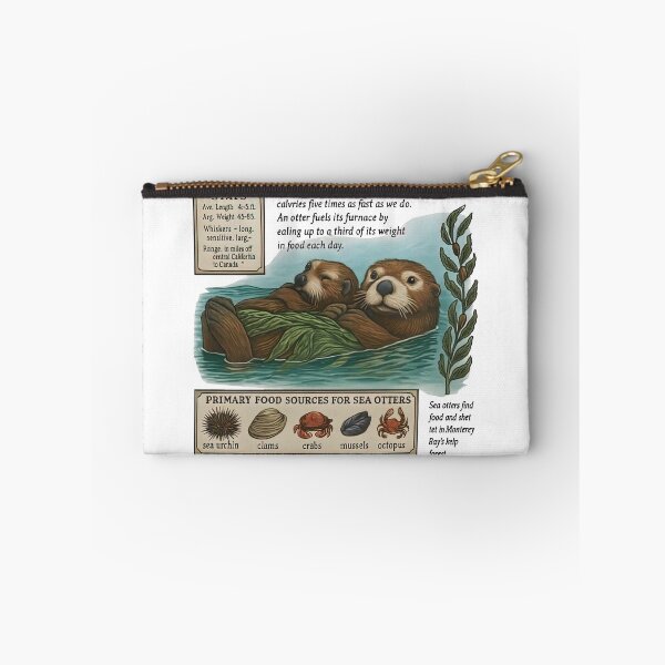 Item preview, Monterey Bay Aquarium Sea Otter Enhydra Lutris designed and sold by JaquelinDach.