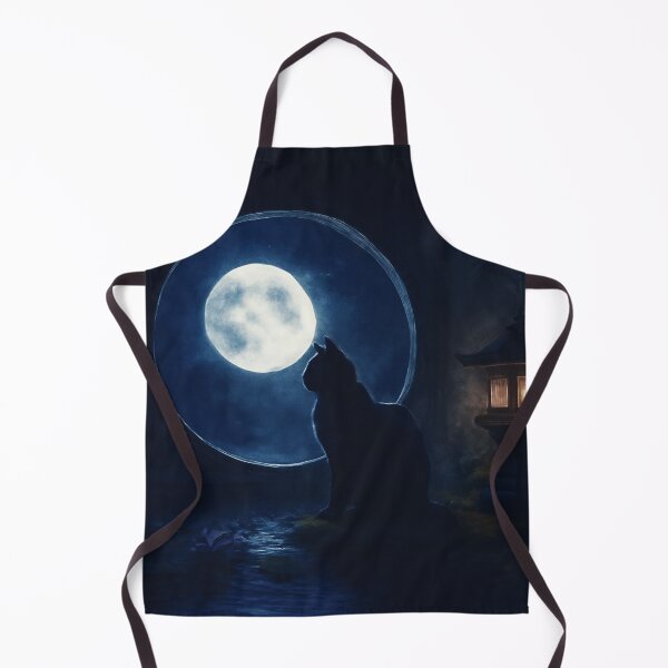 Item preview, Moonlit Serenity: Zen Cat by the Garden Window(夜の静心:円窓の禅猫) designed and sold by TakaArtWorks.