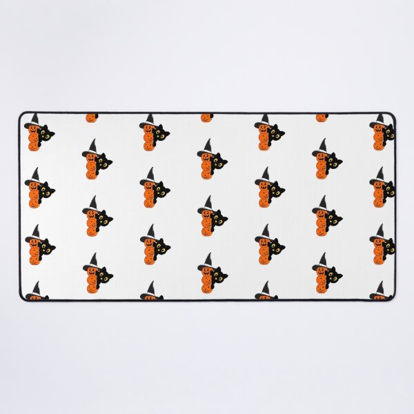 Item preview, Stacked Pumpkins and Witch Cat Halloween Sticker designed and sold by FestivityFinds.