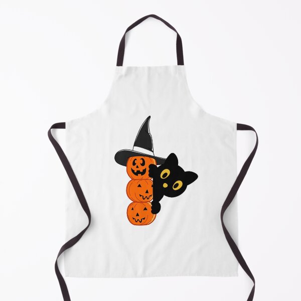 Item preview, Stacked Pumpkins and Witch Cat Halloween Sticker designed and sold by FestivityFinds.