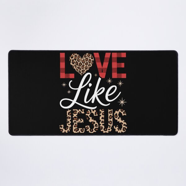 Item preview, Faith Bible Blessed Christian Heart Jesus Christian Leopard designed and sold by LunaCrazeArt.