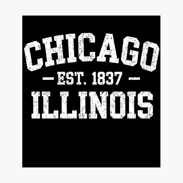 Item preview, Chicago Illinois Vintage Typography Retro City Pride Design Trending 2025 designed and sold by someraargelia.