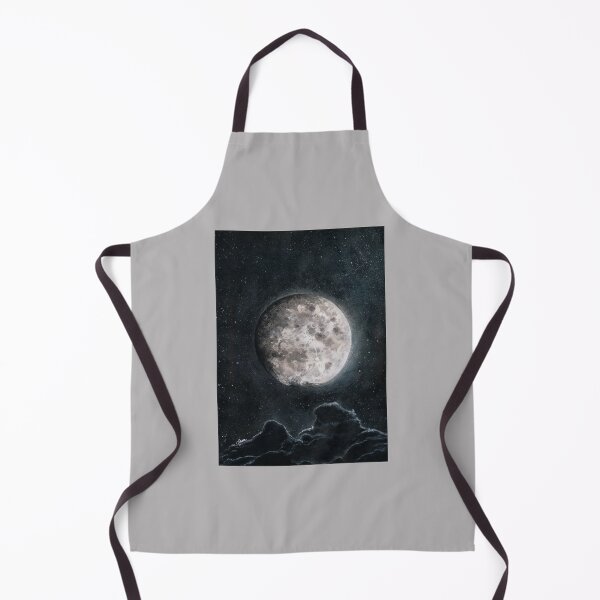 Item preview, Full Moon Watercolour Painting - Night Sky and Stars, Fantasy Moon designed and sold by Sam Morton - Heart Art.