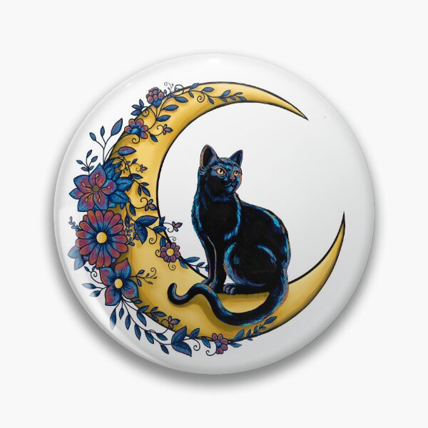 Item preview, Black Cat Aurmn Moon designed and sold by Fearshift.