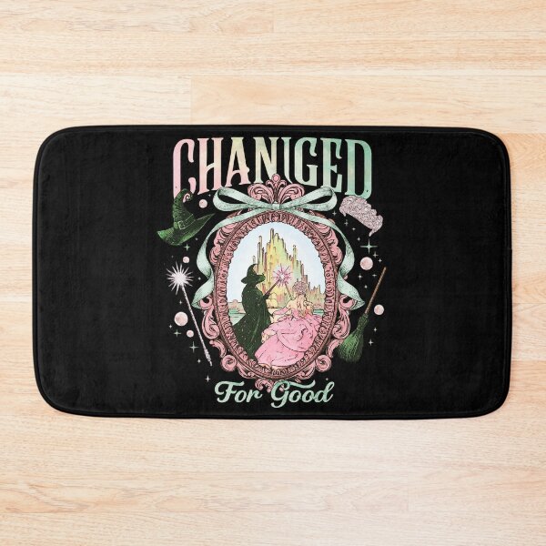 Item preview, Wicked Changed For Good Witch On Mirror Pink and Green Musical Tees, Gravity Broomstick Magic Wand designed and sold by JaquelinDach.