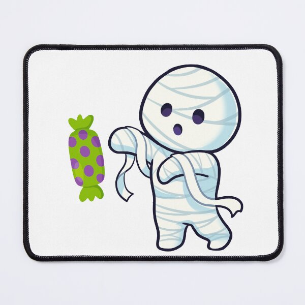 Item preview, Cute Kawaii Mummy Offering Halloween Candy Sticker designed and sold by FestivityFinds.