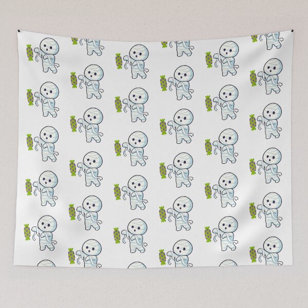 Item preview, Cute Kawaii Mummy Offering Halloween Candy Sticker designed and sold by FestivityFinds.