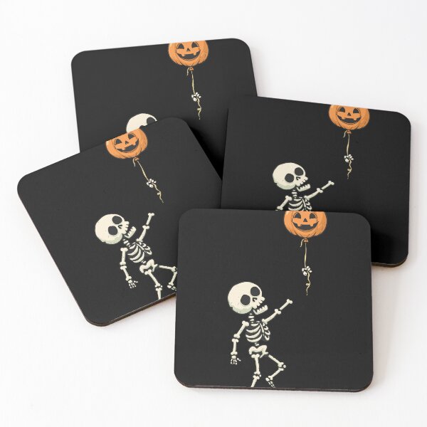 Item preview, Funny Skeleton with Pumpkin Balloon – Cute Halloween designed and sold by haitrieuic96.