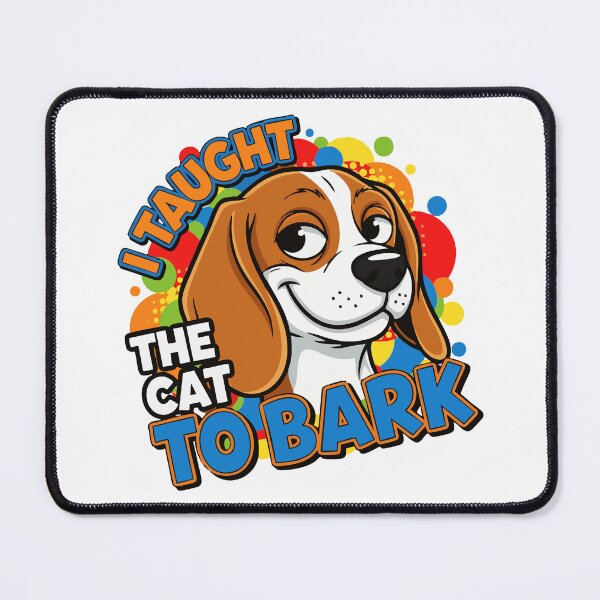 Item preview, unny Beagle Cartoon Saying I Taught The Cat To Bark designed and sold by Tong4130.