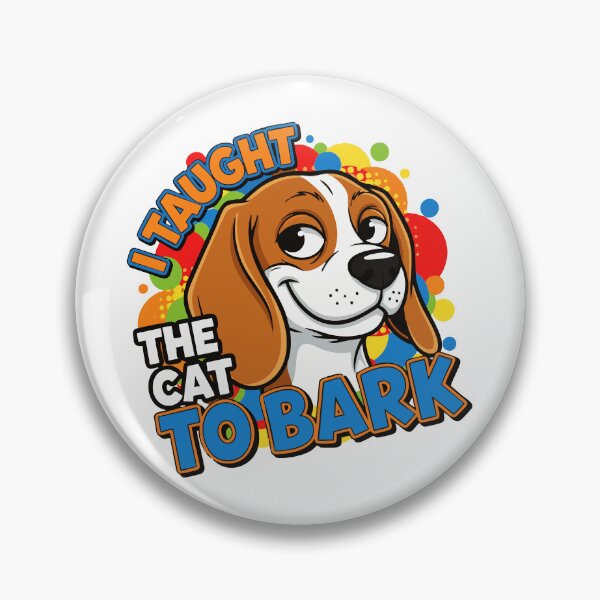 Item preview, unny Beagle Cartoon Saying I Taught The Cat To Bark designed and sold by Tong4130.