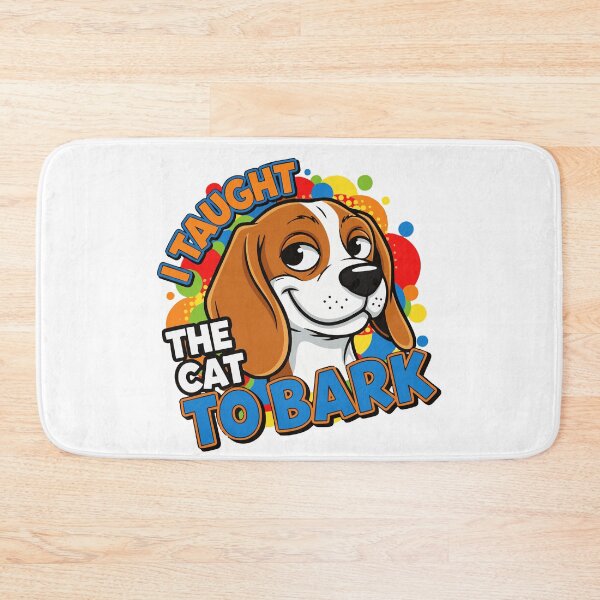 Item preview, unny Beagle Cartoon Saying I Taught The Cat To Bark designed and sold by Tong4130.