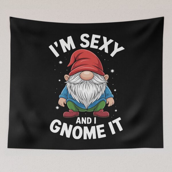 Item preview, Funny Garden Gnomes Joke Pun designed and sold by LunaCrazeArt.
