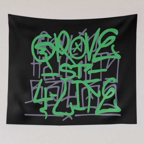 Item preview, Grove Street 4 Life Graffiti Art Design designed and sold by CleanQuotes.