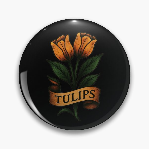 Item preview, Tulips Tattoo designed and sold by FLATVAC STICKER.
