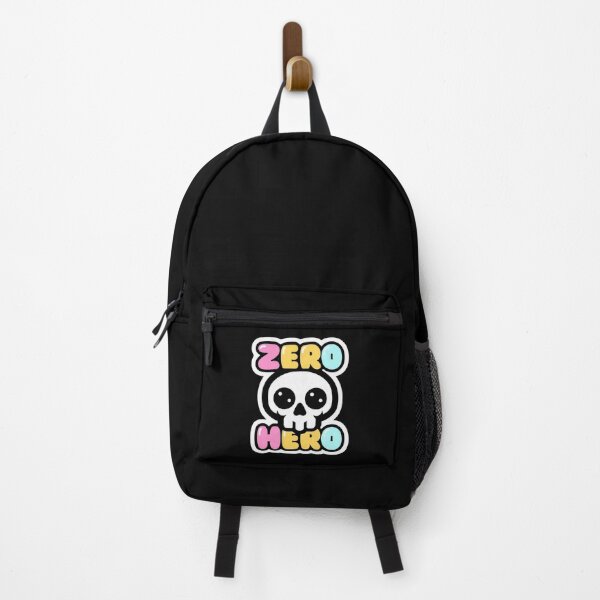 Item preview, Cute Kawaii Skull "Zero Hero" Pastel Goth Sticker designed and sold by FestivityFinds.