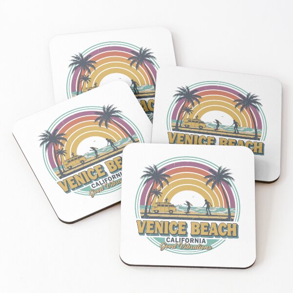 Item preview, Venice Beach Sunset Surfers Retro Vibes designed and sold by ML-Media.