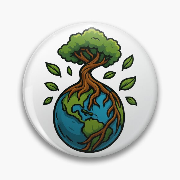 Item preview, Tree of Earth | Environmental Nature Art for Earth Lovers designed and sold by inkoutninja.