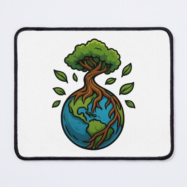 Item preview, Tree of Earth | Environmental Nature Art for Earth Lovers designed and sold by inkoutninja.