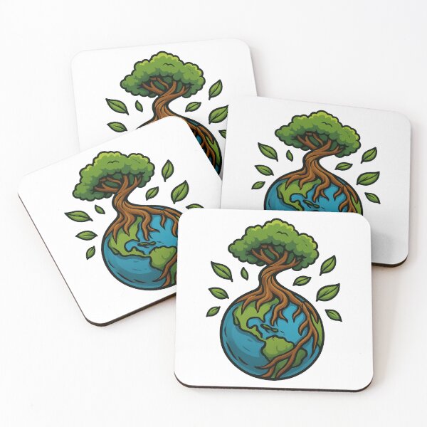 Item preview, Tree of Earth | Environmental Nature Art for Earth Lovers designed and sold by inkoutninja.