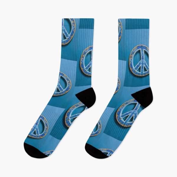 Item preview, Blue Peace Sign – Tranquil Symbol of Unity and Hope designed and sold by PEACELOVERSART.