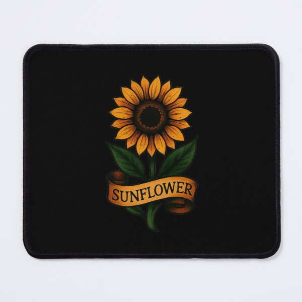 Item preview, Sunflower Tattoo designed and sold by FLATVAC STICKER.