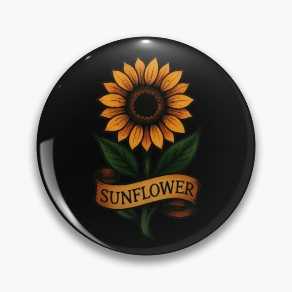 Item preview, Sunflower Tattoo designed and sold by FLATVAC STICKER.