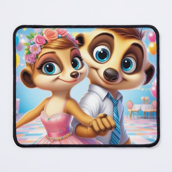 Item preview, Cute Meerkat Couple designed and sold by Mywaymylife.