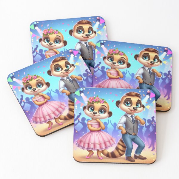 Item preview, Meerkat Dancing Couple designed and sold by Mywaymylife.