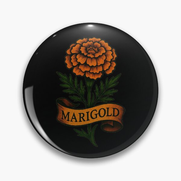 Item preview, Marigold Tattoo designed and sold by FLATVAC STICKER.