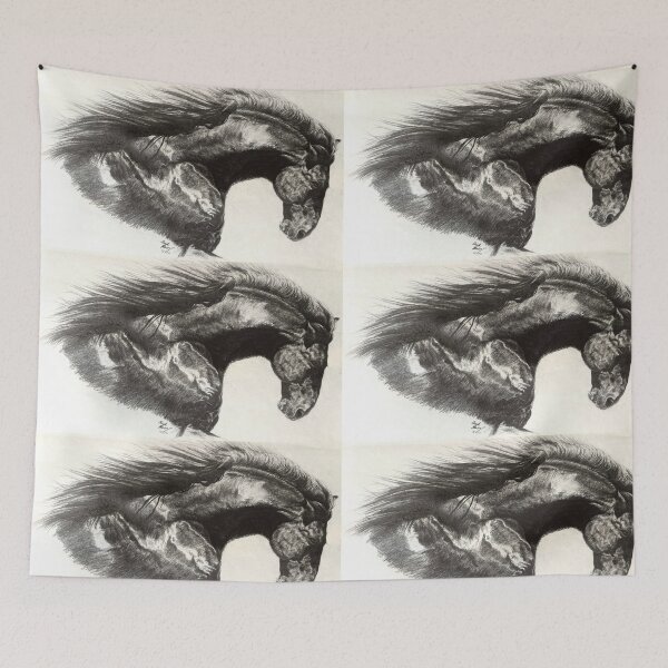 Item preview, Graphite Horse Drawing designed and sold by CSNCanvas.
