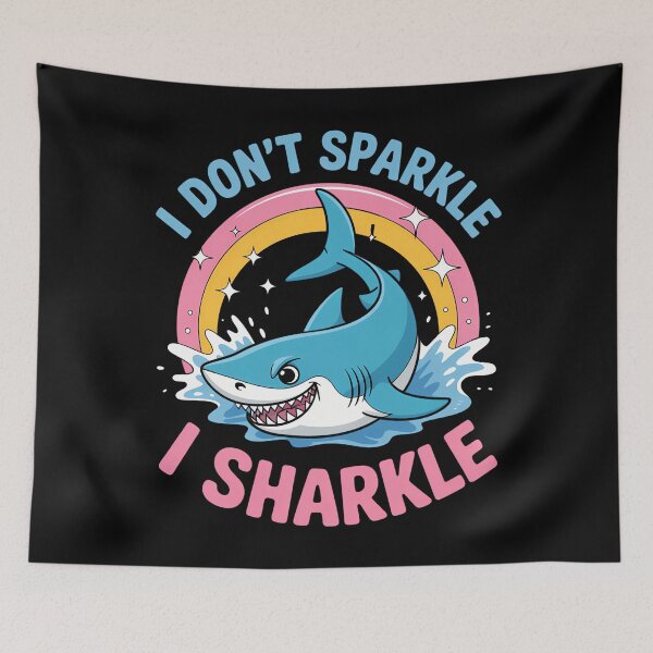 Item preview, Funny Shark Lovers Pun Rainbow designed and sold by Turbotine.