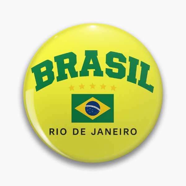 Item preview, Brazil Rio de Janeiro Flag Design designed and sold by CleanQuotes.