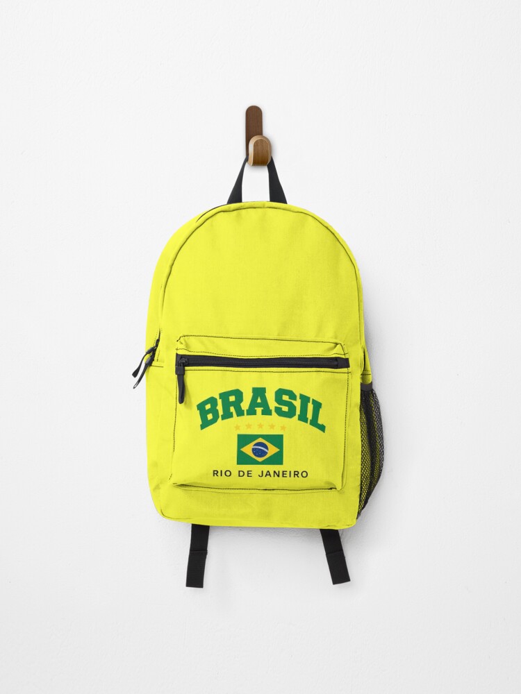 Thumbnail 1 of 3, Backpack, Brazil Rio de Janeiro Flag Design designed and sold by CleanQuotes.